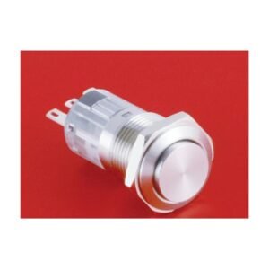 MR-LAS1-AGQ16H 16 mm Snap-Action Metal Push Button - High Round Head, 1NO1NC or 2NO2NC