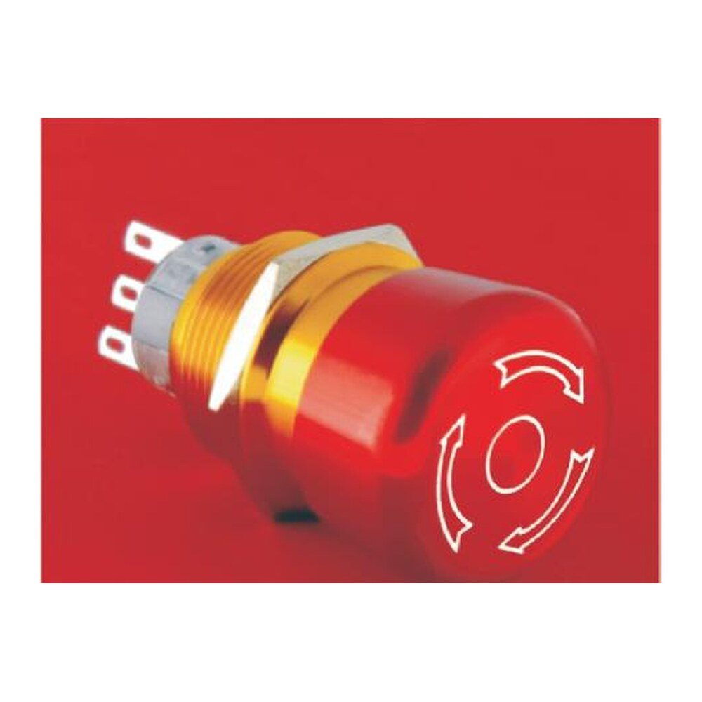 MR-LAS1-AGQ22-TSB 22 mm Emergency Stop Button - type B emergency stop, Ø28 mm Head