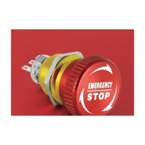 MR-LAS1-AGQ22-TSD 22 mm Emergency Stop Button - D-type emergency stop, Ø31.8 mm Head