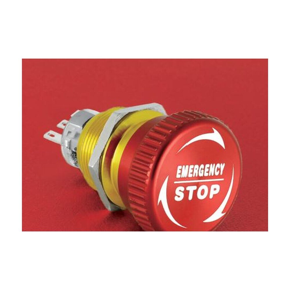 MR-LAS1-AGQ22-TSD 22 mm Emergency Stop Button - D-type emergency stop, Ø31.8 mm Head