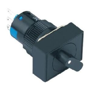 MR-LAS1-AJ-X 16 mm Selector Switch - Rectangular Bezel, 2 or 3 Position, Can Be Illuminated