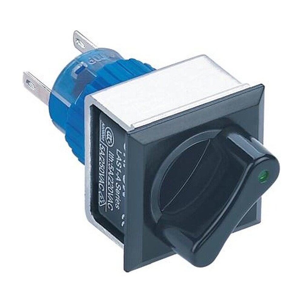 MR-LAS1-APF-XB 22 mm Selector Switch - Square Black Frame, 2 or 3 Position, Can Be Illuminated