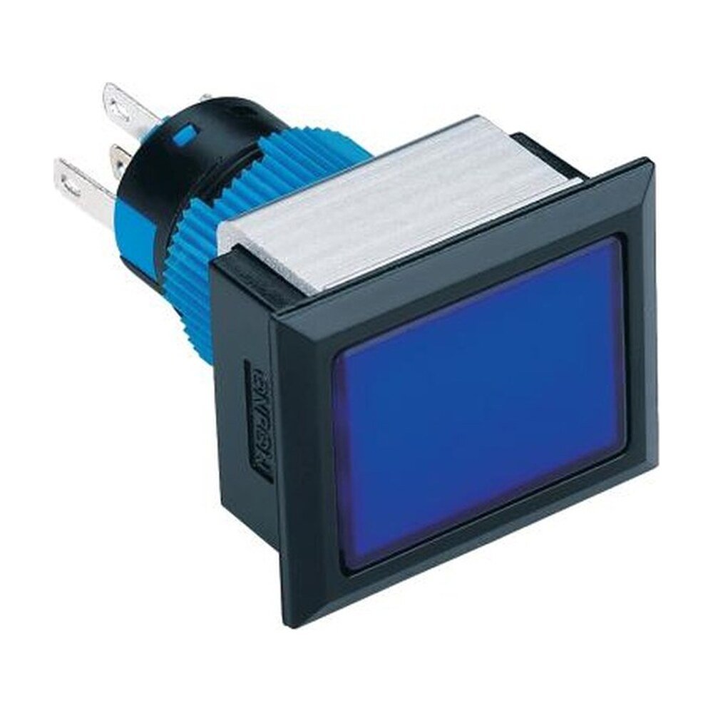 MR-LAS1-APJ 22 mm Push Button - Rectangular Black Frame, Can Be Illuminated