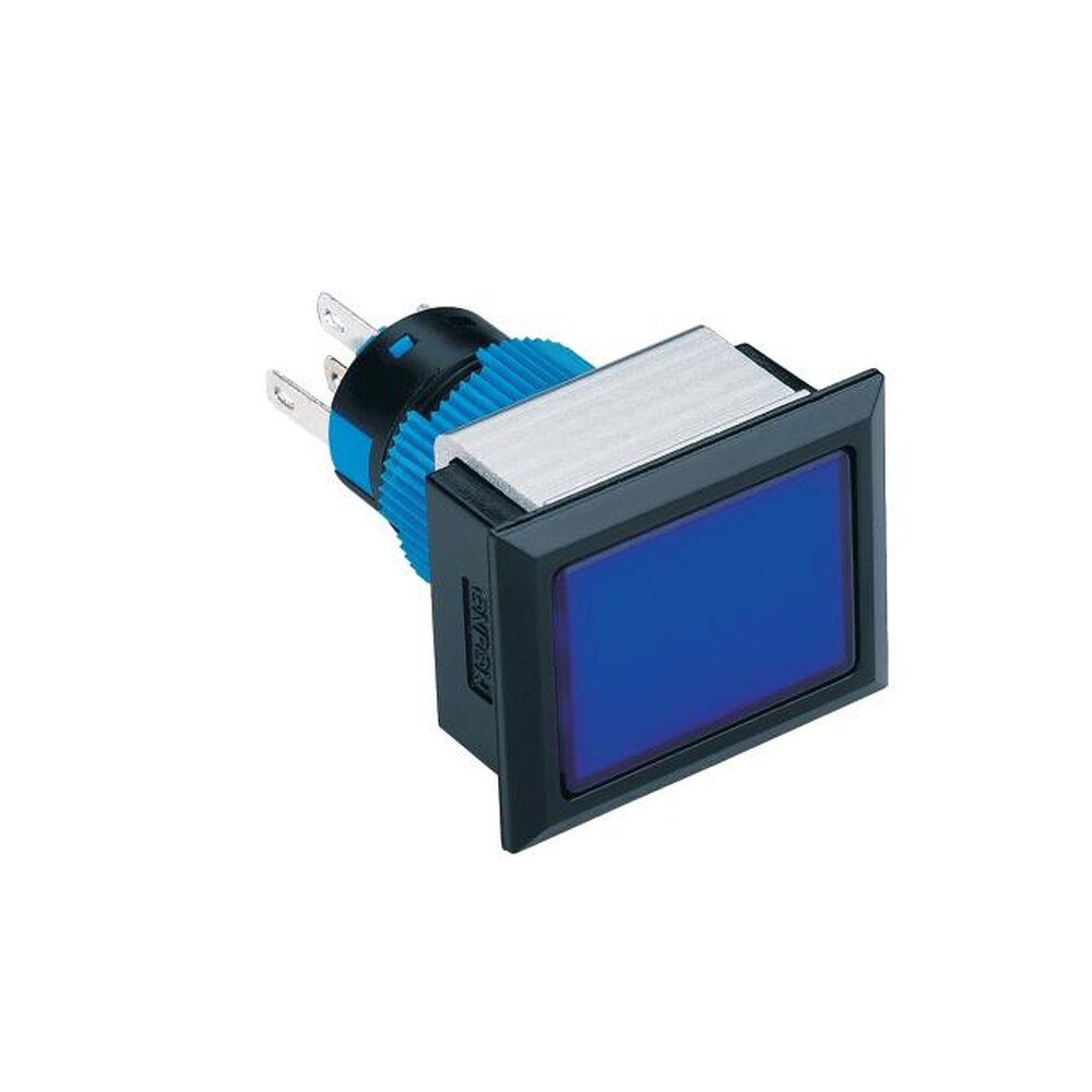 MR-LAS1-APJ 22 mm Push Button - Rectangular Black Frame, Can Be Illuminated