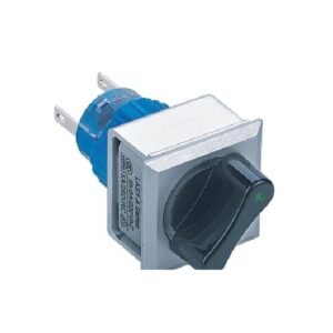 MR-LAS1-AWF-XB 22 mm Selector Switch - Square Silver Frame, 2 or 3 Position, Can Be Illuminated