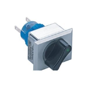 MR-LAS1-AWJ-XB 22 mm Selector Switch - Rectangular Silver Frame, 2 or 3 Position, Can Be Illuminated
