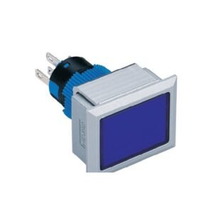 MR-LAS1-AWJ 22 mm Push Button - Rectangular Silver Frame, Can Be Illuminated