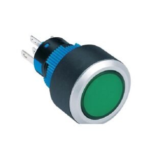 MR-LAS1-AWY 22 mm Push Button - Round Silver Frame, Can Be Illuminated