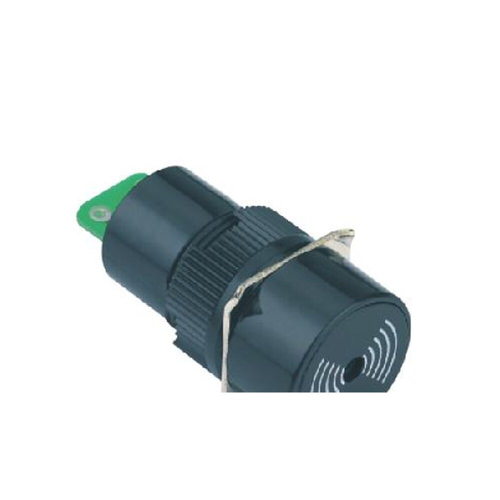 MR-LAS1-AY-B 16 mm Panel Buzzer - Round Head, Continuous Tone