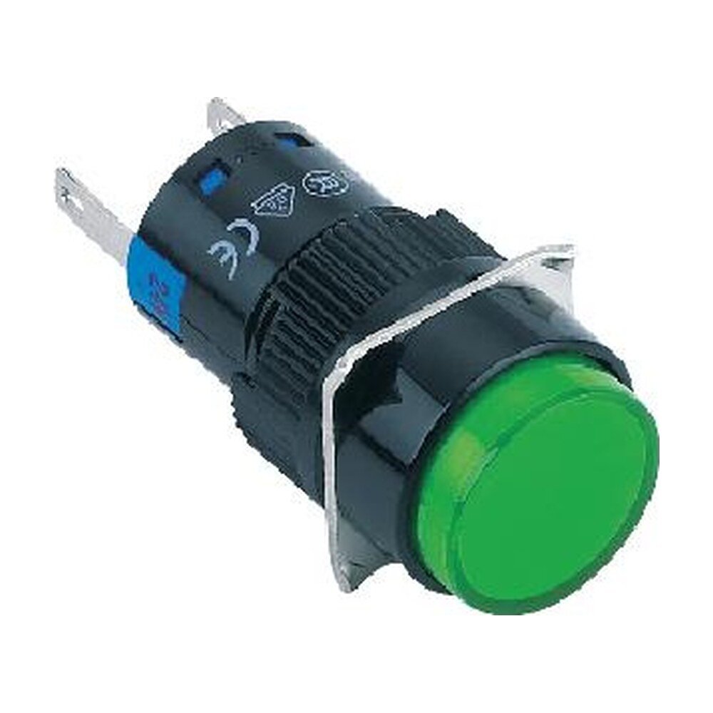 MR-LAS1-AY-D 16 mm Indicator Light - Round Head, LED