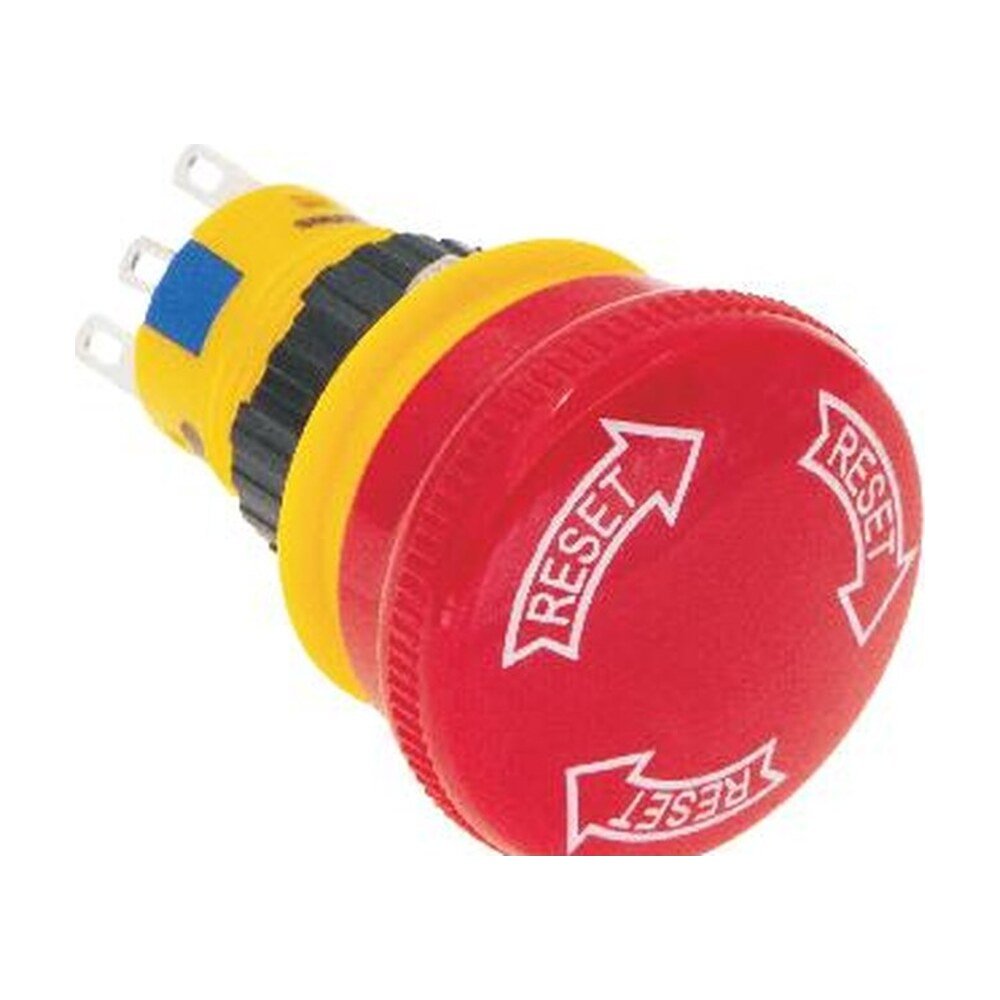 MR-LAS1-AY-TSB 16 mm Emergency Stop Switch Type B - Ø30 mm Head