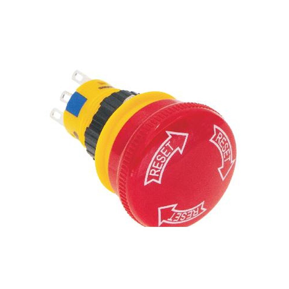 MR-LAS1-AY-TSB 16 mm Emergency Stop Switch Type B - Ø30 mm Head