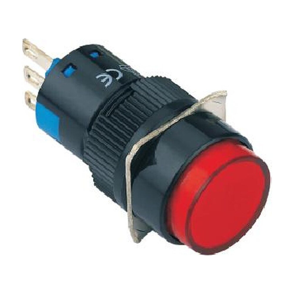 MR-LAS1-AY 16 mm Push Button - Round Head, Can Be Illuminated