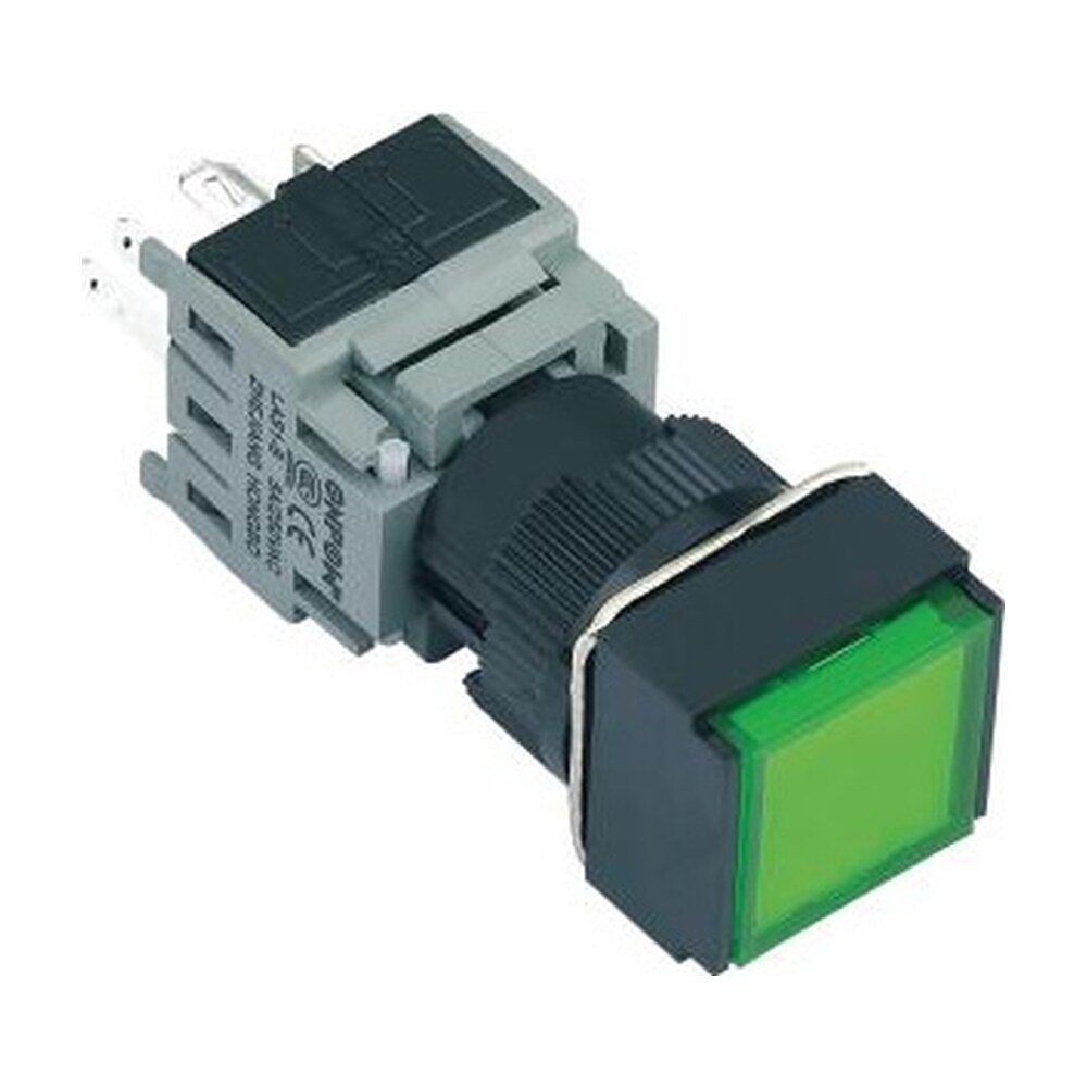MR-LAS1-BF 16 mm Push Button - Square Head, Can Be Illuminated