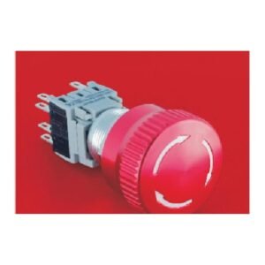 MR-LAS1-BGQ-TS 19 mm Emergency Stop Button - Push-Lock Twist Release, Ø32 mm Head