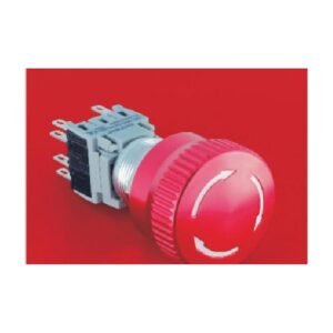 MR-LAS1-BGQ-TS 19 mm Emergency Stop Button - Push-Lock Twist Release, Ø32 mm Head
