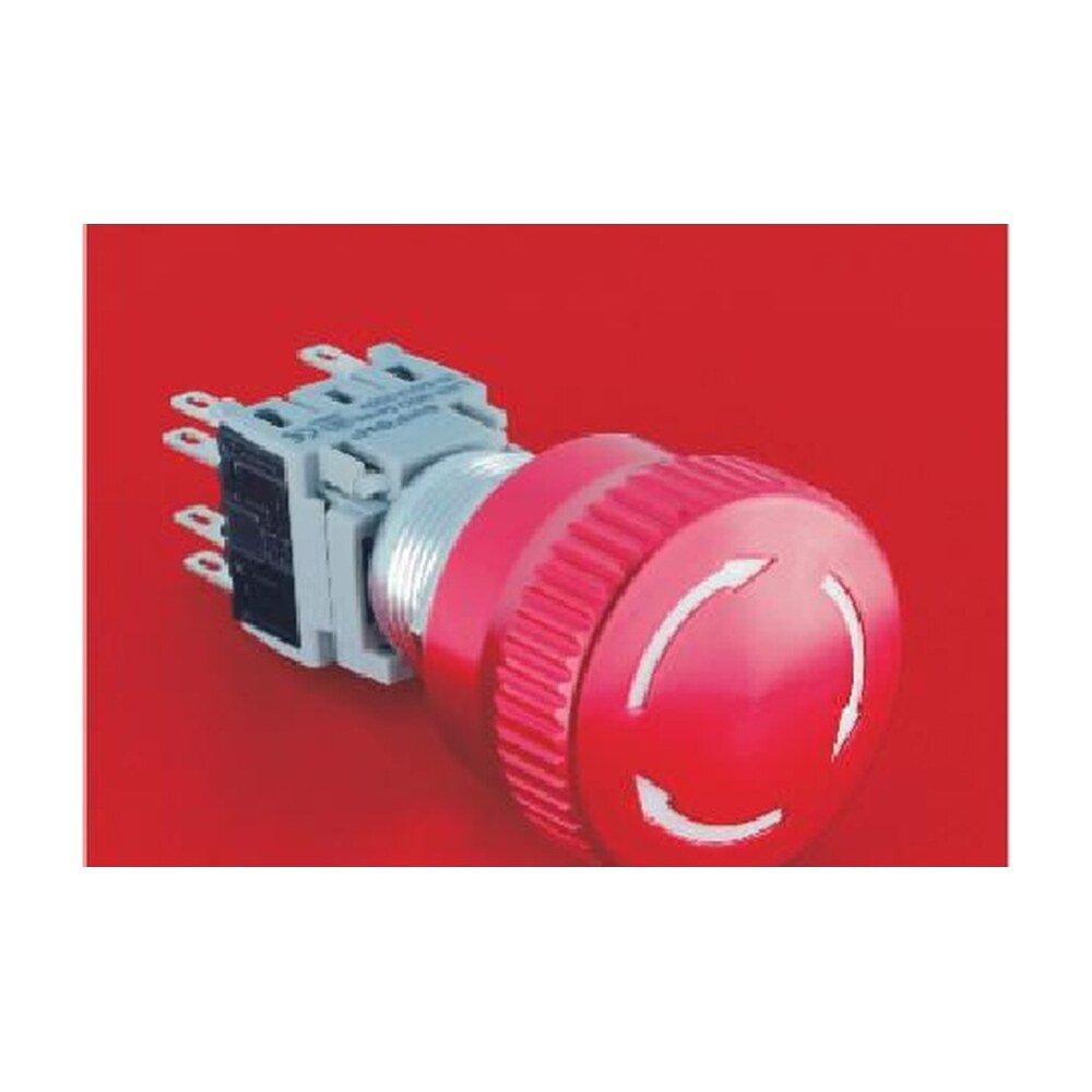 MR-LAS1-BGQ-TS 19 mm Emergency Stop Button - Push-Lock Twist Release, Ø32 mm Head