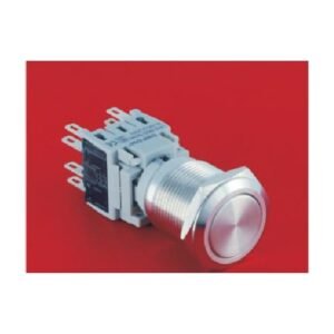 MR-LAS1-BGQ 19 mm Metal Push Button - 1 to 3 Changeover Contacts, Momentary or Latching