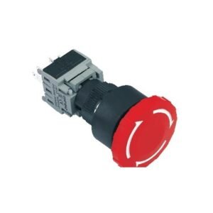 MR-LAS1-BY-TSA 16 mm Emergency Stop Switch - Ø30.8 mm, Can Be Illuminated