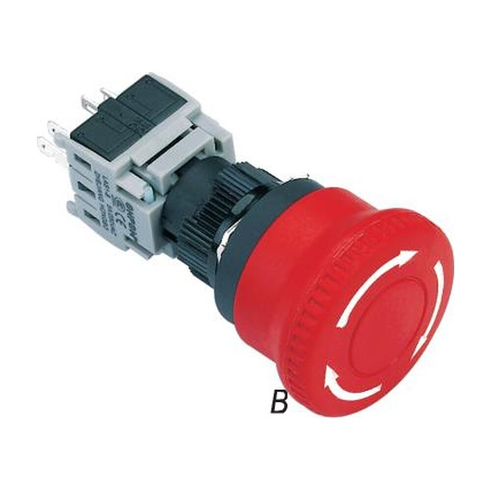 MR-LAS1-BY-TSB 16 mm Emergency Stop Switch Type B - Ø31.8 mm
