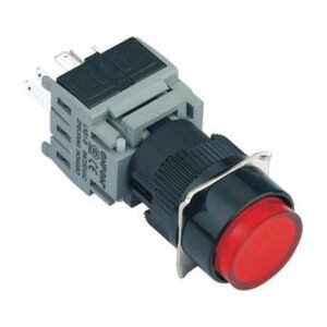 MR-LAS1-BY 16 mm Push Button - Round Head, Can Be Illuminated