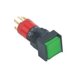 MR-LAS1F-11 16 mm Push Button - Square Head, 1NO1NC, Illuminated