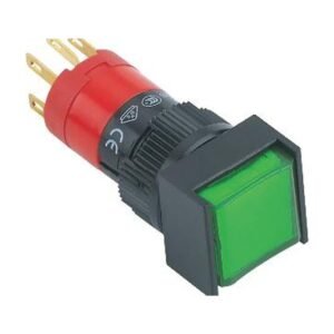 MR-LAS1F-11 16 mm Push Button - Square Head, 1NO1NC, Illuminated