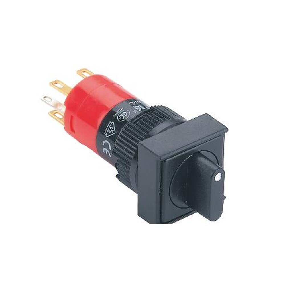 MR-LAS1F-11X 16 mm Selector Switch - Square Bezel, 2 Position Maintained, Can Be Illuminated
