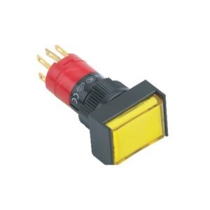MR-LAS1J-11 16 mm Push Button - Rectangular Head, 1NO1NC, Illuminated
