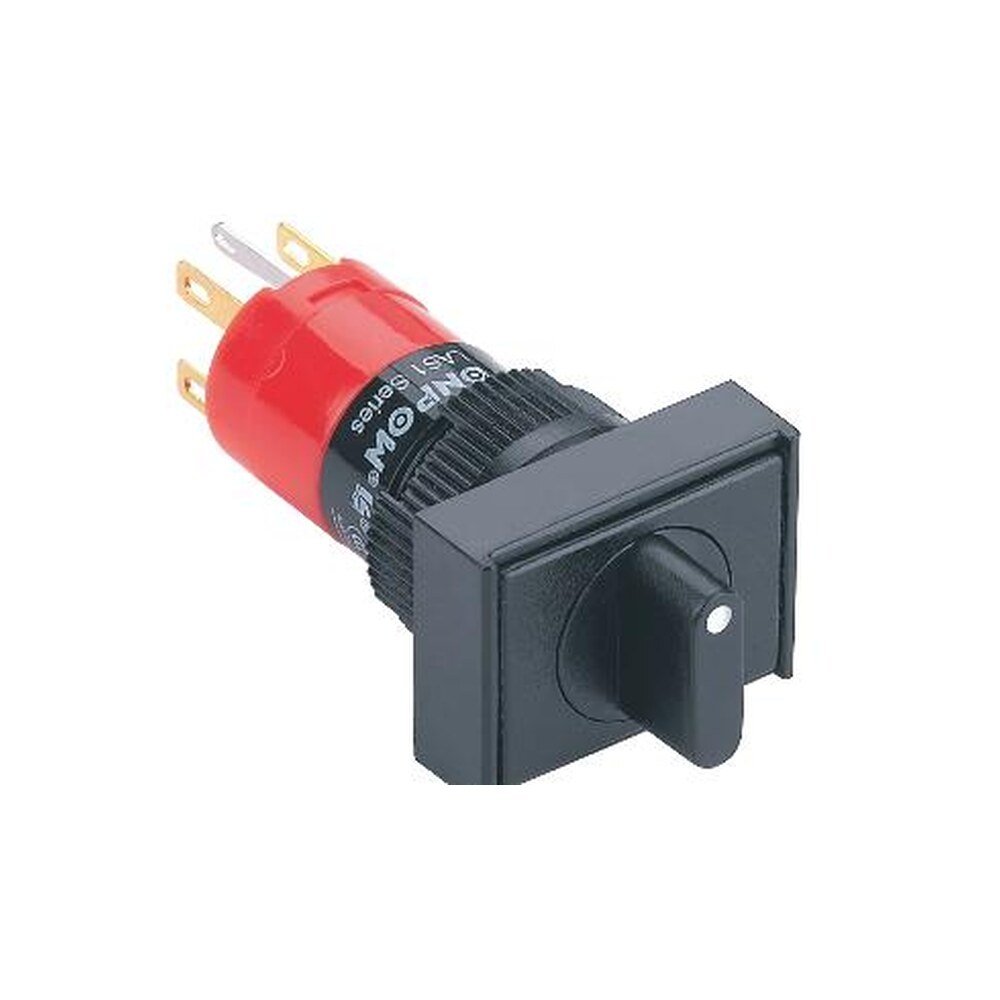 MR-LAS1J-11X 16 mm Selector Switch - Rectangular Bezel, 2 Position Maintained, Can Be Illuminated