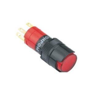 MR-LAS1Y-11 16 mm Push Button - Round Head, 1NO1NC, Illuminated