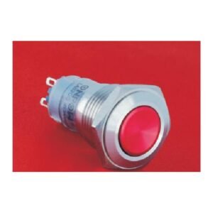 MR-LAS2GQG 16 mm Snap-Action Metal Push Button - High Concave Head, Stainless Steel