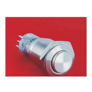 MR-LAS2GQH 16 mm Snap-Action Metal Push Button - High Round Head, 1NO1NC or 2NO2NC