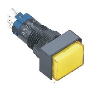 MR-LAS2J 12 mm Push Button - Rectangular Head, 1NO1NC or 2NO2NC, Illuminated