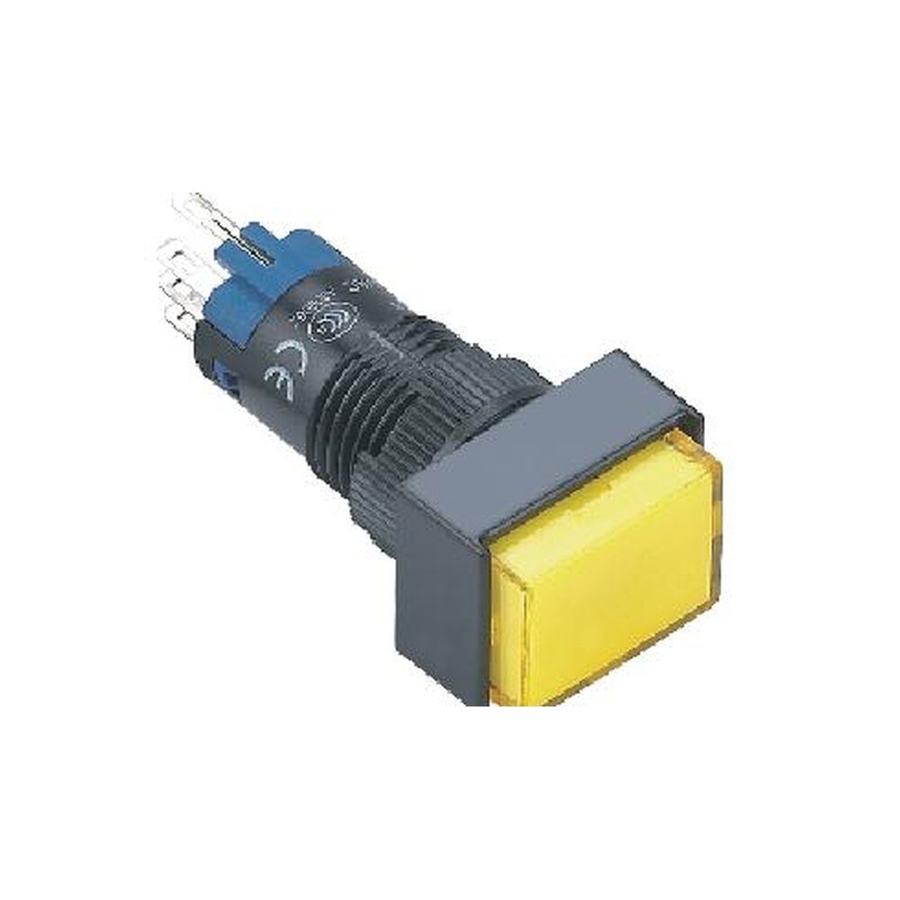 MR-LAS2J 12 mm Push Button - Rectangular Head, 1NO1NC or 2NO2NC, Illuminated