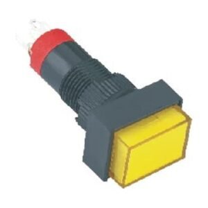 MR-LAS3J-11 10 mm Push Button - Rectangular Head, 1NO1NC, Illuminated