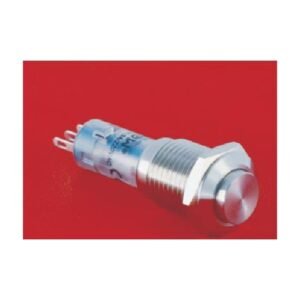 MR-LAS4GQH-11 12 mm Metal Push Button - 1NO1NC, Stainless Steel, Solder Tab
