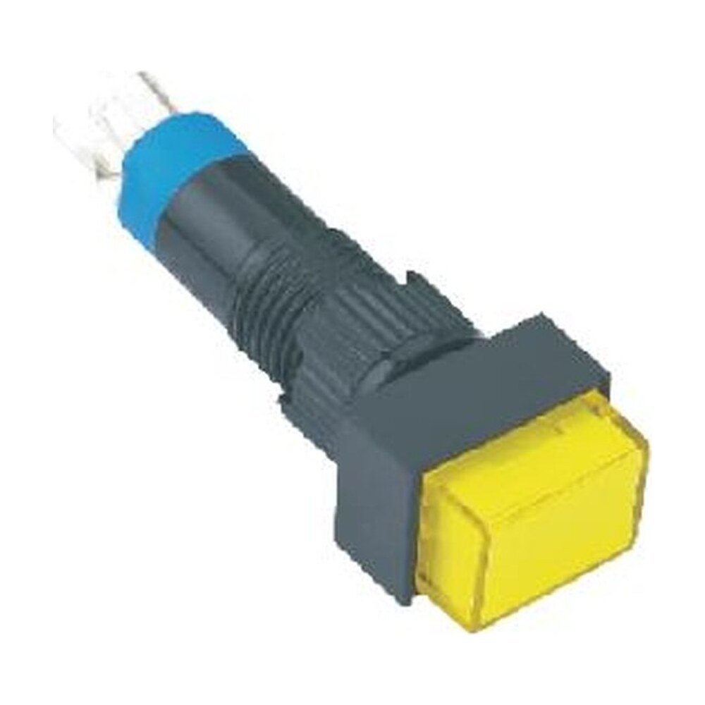 MR-LAS4J-11 8 mm Push Button - Rectangular Head, 1NO1NC, Illuminated