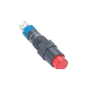 MR-LAS4Y-11 8 mm Push Button - Round Head, 1NO1NC, Illuminated