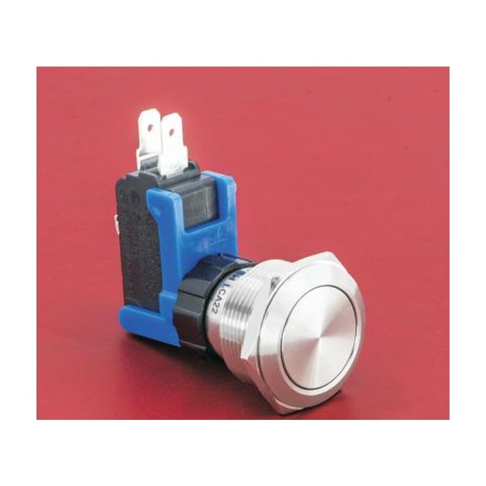 MR-LCA22-11 22 mm High-Current Anti-Vandal Push Button, 1NO1NC 15 A