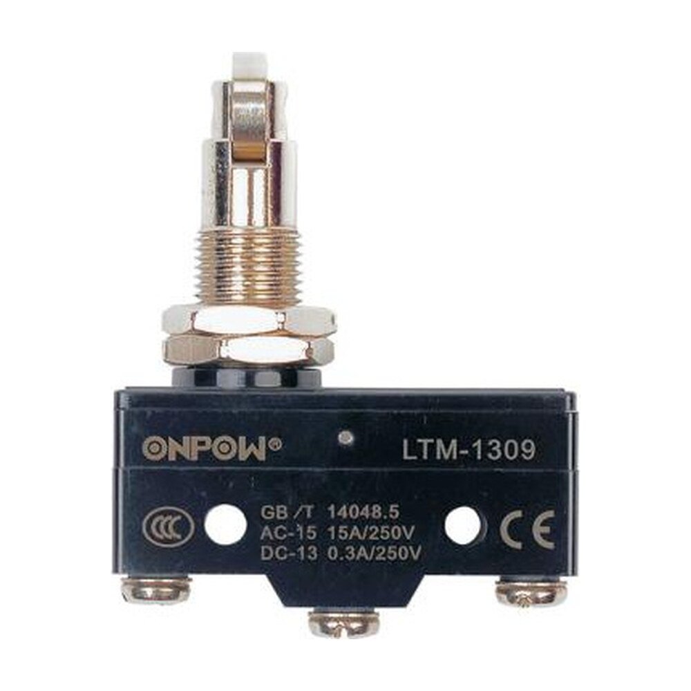 MR-LTM-1309 Limit Switch - Panel-Mount Cross Roller Plunger, 15 A, IP65