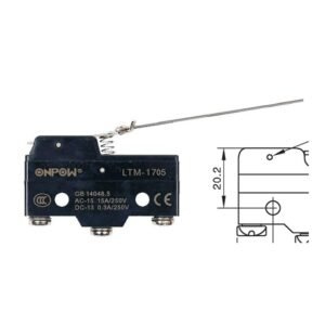MR-LTM-1705 Limit Switch - Long Lever, 15 A, IP65