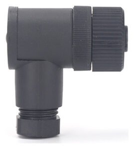 M12 Assembly 3 4 5 8 12Pin Right Angle Plastic Female Connector IP67/IP68 Waterproof Coonector MR-M12-FW-01