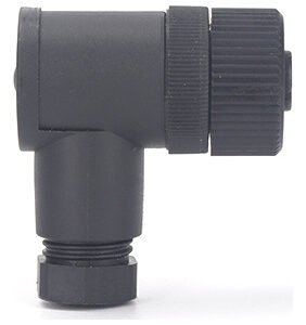 M12 Assembly 3 4 5 8 12Pin Right Angle Plastic Female Connector IP67/IP68 Waterproof Coonector MR-M12-FW-01