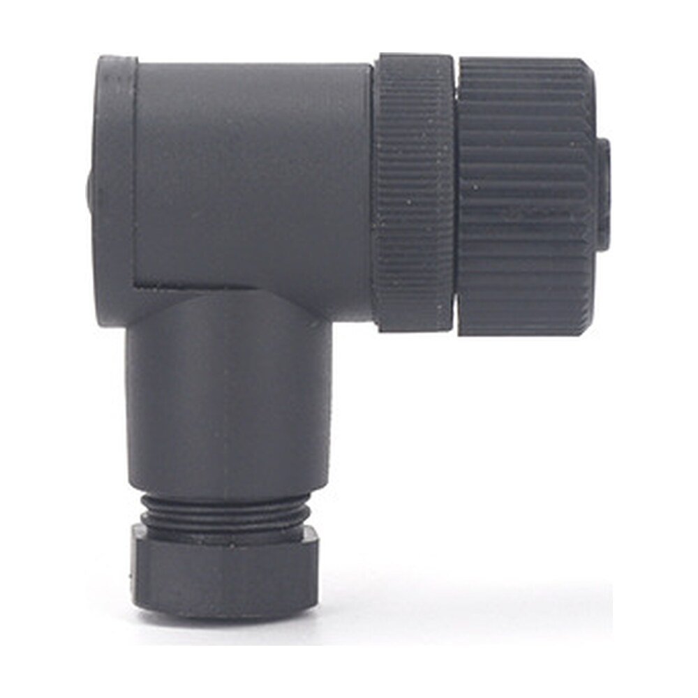 M12 Assembly 3 4 5 8 12Pin Right Angle Plastic Female Connector IP67/IP68 Waterproof Coonector MR-M12-FW-01