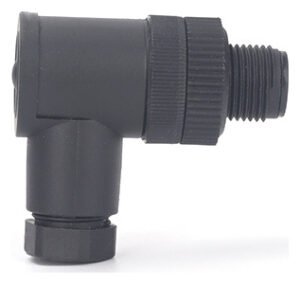 M12 Assembly Circular Plastic 3-17pins Waterproof IP67/IP68 Male Elbow Connector MR-M12-FW-02