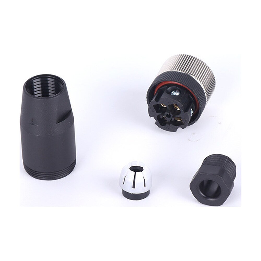 M12 Female Screw Joint Straight Field Assembly Plastic Waterproof Connector MR-M12-FW-03