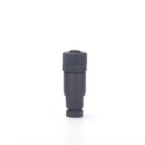 M12 Female Screw Joint Straight Field Assembly Plastic Waterproof Connector MR-M12-FW-03