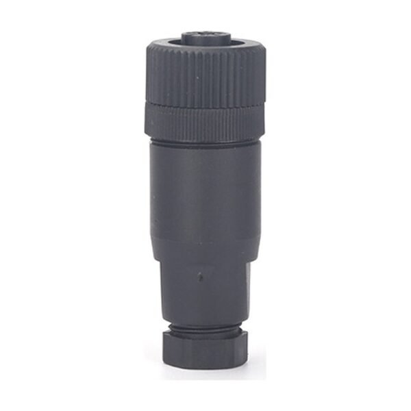 M12 Female Screw Joint Straight Field Assembly Plastic Waterproof Connector MR-M12-FW-03