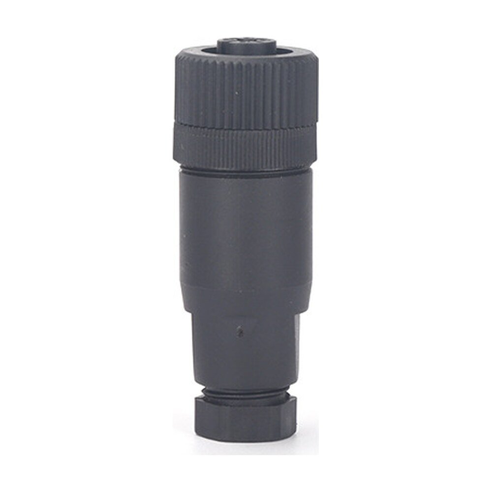 M12 Female Screw Joint Straight Field Assembly Plastic Waterproof Connector MR-M12-FW-03